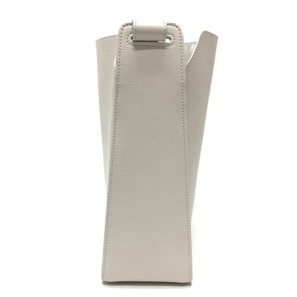 BALENCIAGA North South 2WAY bag Shoulder Bag Leather White/SilverHardware - Picture 12 of 16